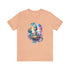 The Wizard's Floating Tower - Short Sleeve Tee Heather Peach